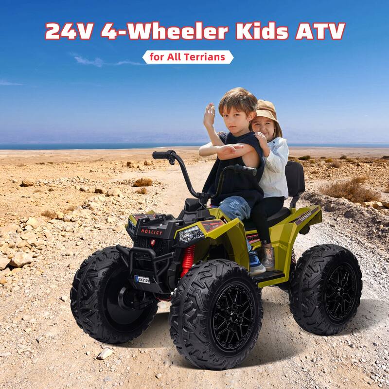 24V Electric Ride on Car Metal Suspensions, LED Light and Music