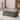 46" Wide Modern Upholstered Chenille Ottoman, Foot Stool Square Footrest with Black Metal Legs for Living Room, Bedroom