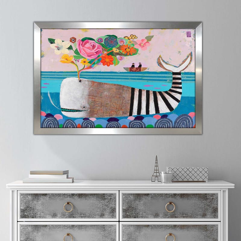 "Spring Whale" by Nathaniel Mather Print on Acrylic