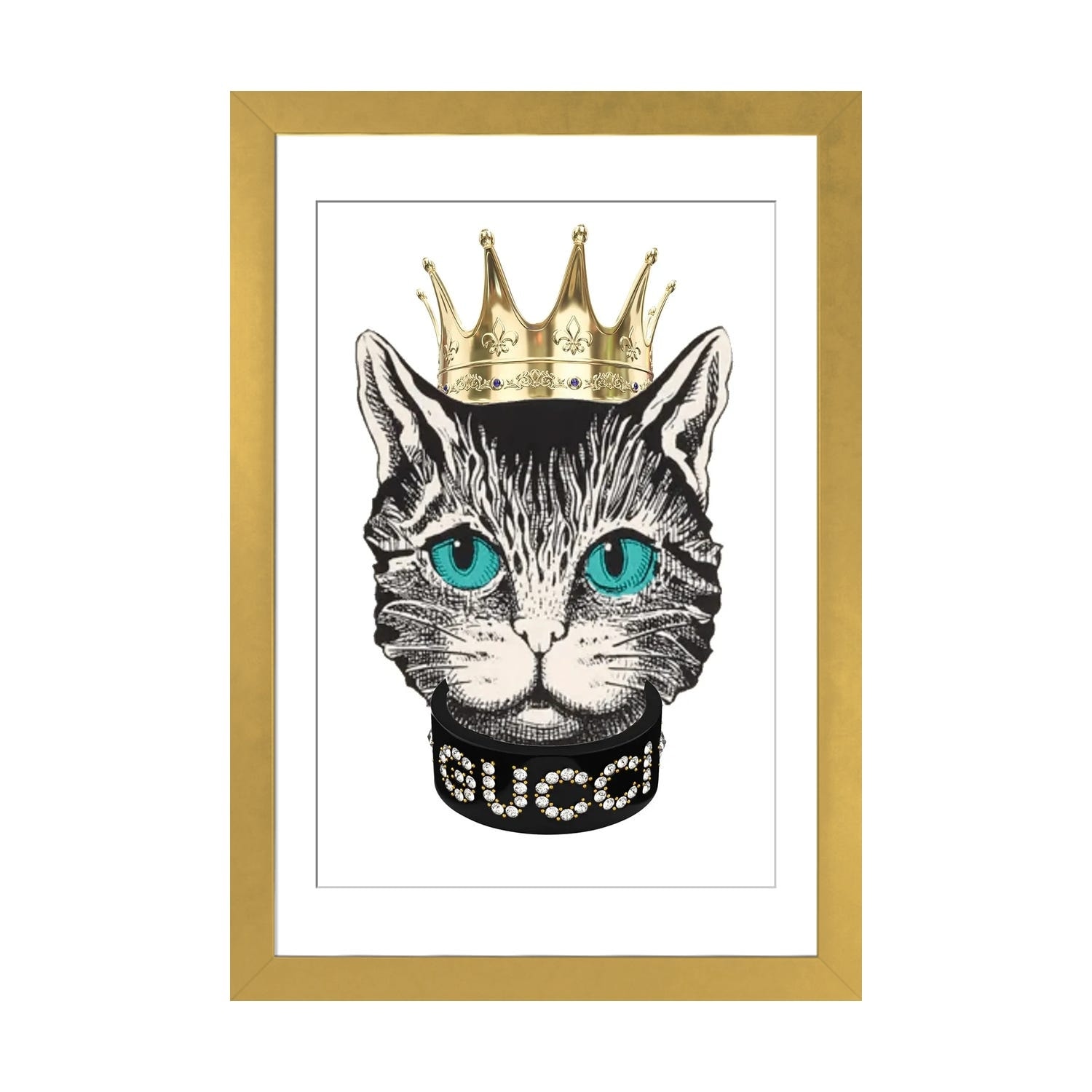 iCanvas Gucci Love Tattoos by Julie Schreiber Framed Canvas Print - Bed  Bath & Beyond - 36840064