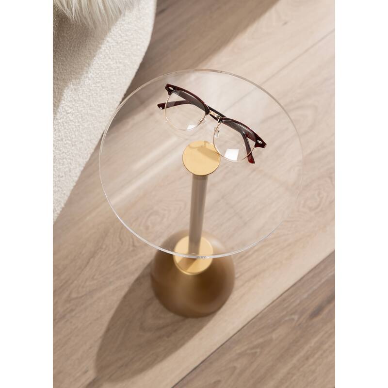 Kate and Laurel Acari Round Drink Table