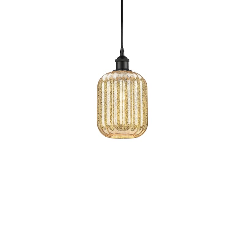 Innovations Lighting 616-1P-12-7 Preston Pendant Preston 7" Wide Mini - Matte Black / Mercury