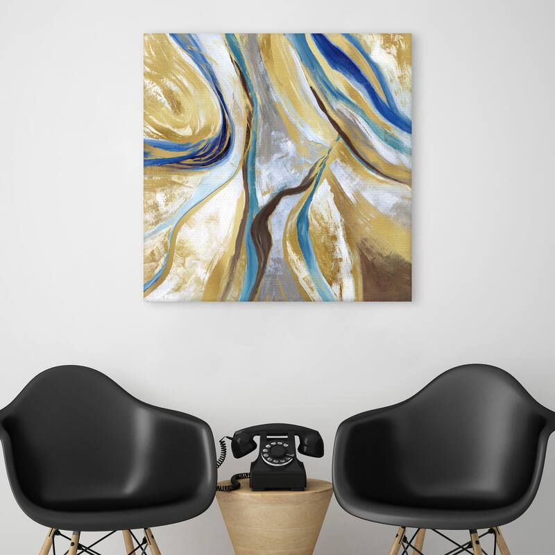Agate & Gold II by Nan Canvas Art Print