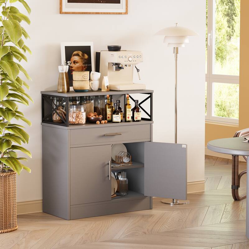 Futzca Sideboard Buffet Cabinet, Kitchen Storage Cabinet