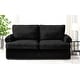 preview thumbnail 5 of 22, Viviana 76 inch Polyester Round Arm Sleeper Sofa Black