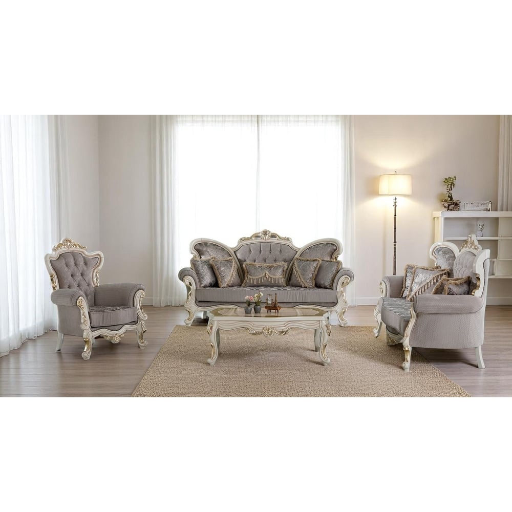 Olivra 3 Pieces Living Room Sets 1 Sofa 1 Love seat 1 Chair
