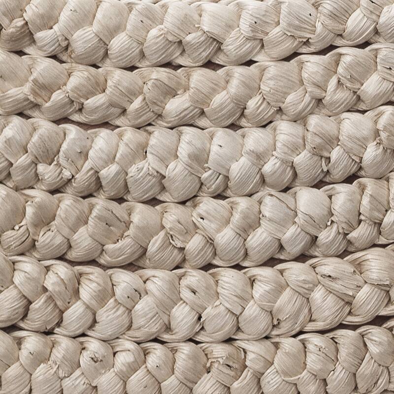 Alden Decor Gisele Seagrass Round Mirror