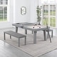 preview thumbnail 44 of 42, Norwalk Indoor/Outdoor 8ft Slate Pool Table Dining Set with 2 Benches & Accessories, Cement Finish