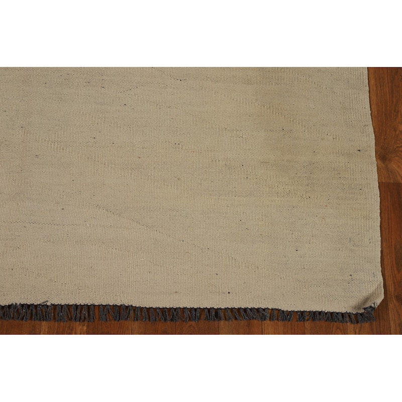 Nomad Kilim Oriental Vintage Area Rug Wool Carpet - 4'9"x 6'5"