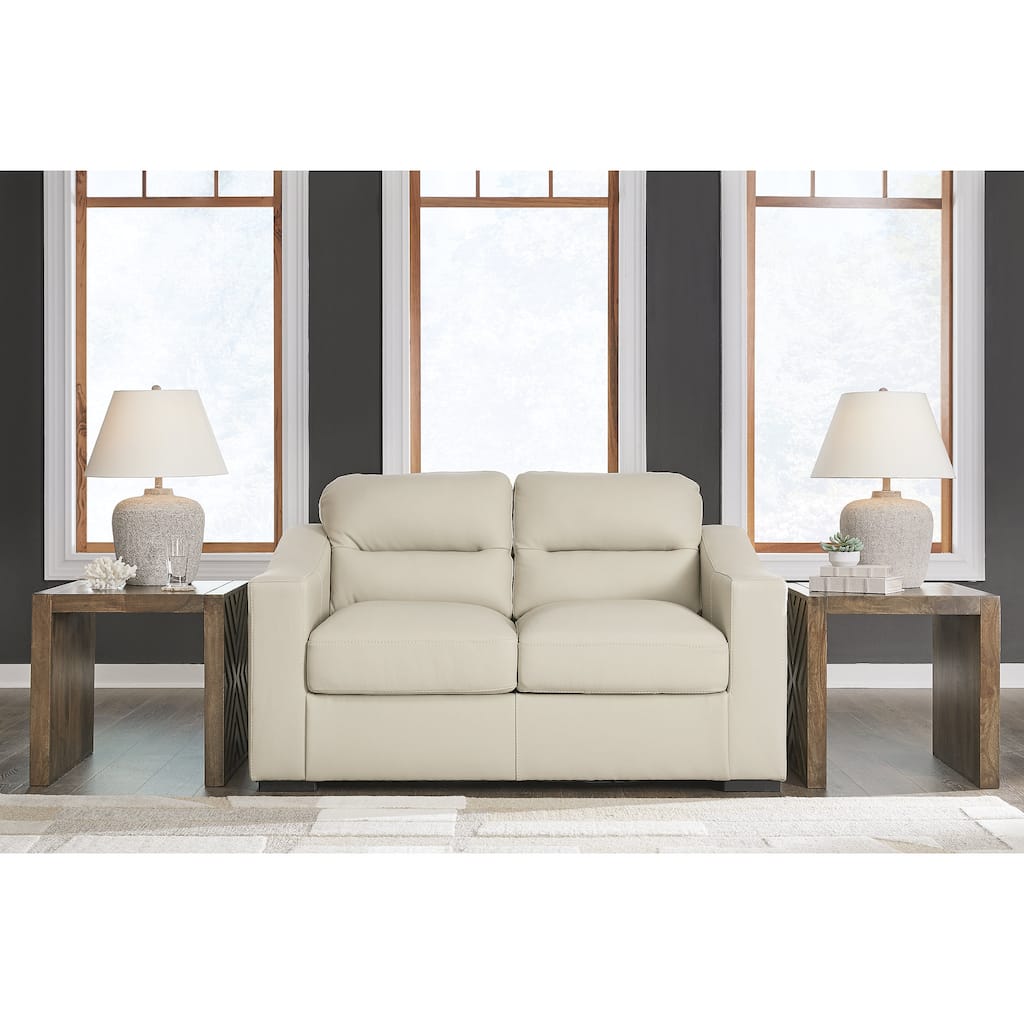 Signature Design by Ashley Treasure Trove Beige Loveseat - 67" W x 40" D x 40" H