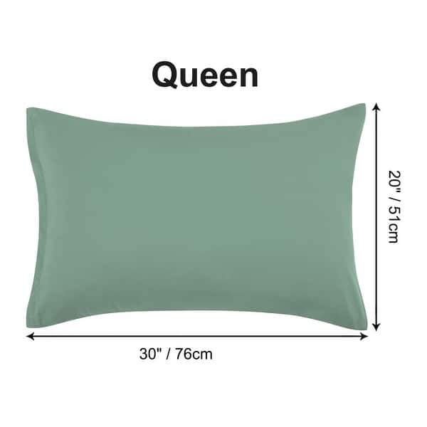 dimension image slide 12 of 39, 2 Pcs Zippered Pillowcases, Brushed Microfiber Pillow Case Cover