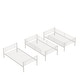 preview thumbnail 11 of 14, Twin Size Triple Bunk Bed with Two Ladders and Guardrails, Heavy Duty Metal Triple Bunk Bed Frame, Convertible into 3 Beds