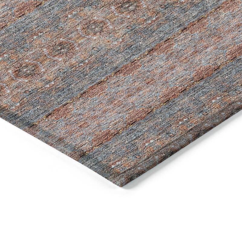 Machine Washable Indoor/ Outdoor Chantille Ombre Stripes Rug