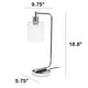 preview thumbnail 26 of 35, Lalia Home Modern Iron Desk Lamp with USB Port and Glass Shade - N/A