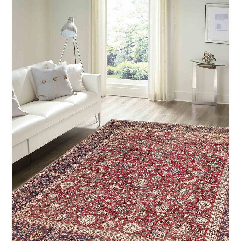 ECARPETGALLERY Hand-knotted Antalya Vintage Red Wool Rug - 9'11 x 13'0