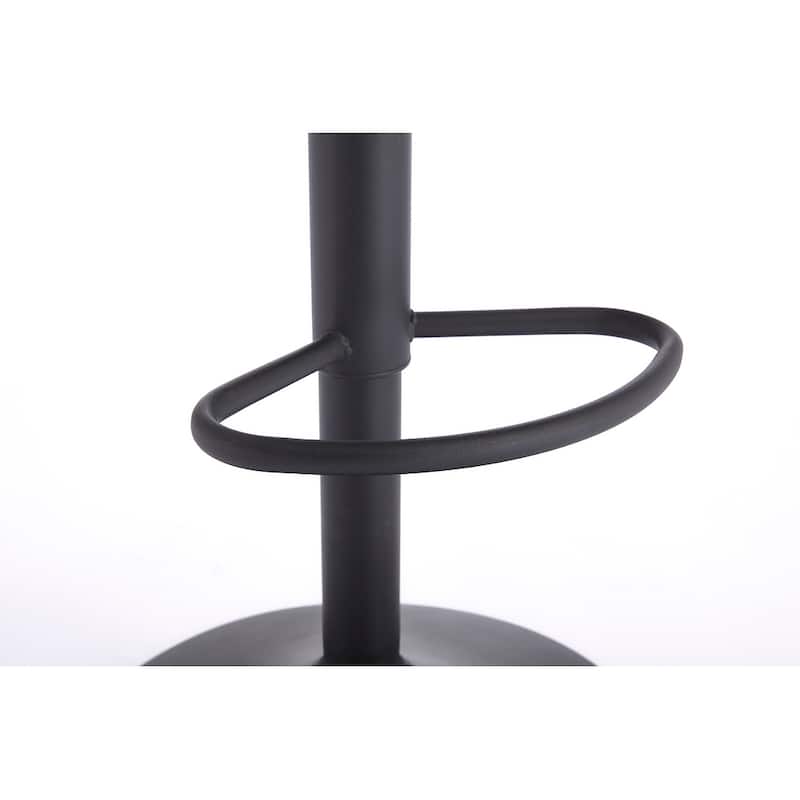 Bar Stools Set of 2 - Adjustable Bar stools with Back and Footrest, Counter Height Bar Chairs