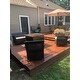 Santa Lucia Outdoor 4-piece Brown Wicker Conversation Set with Cushions by Christopher Knight Home