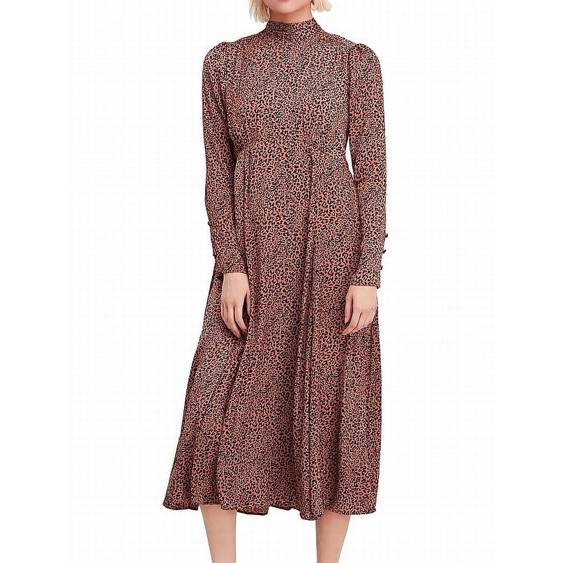 free people leopard print dress