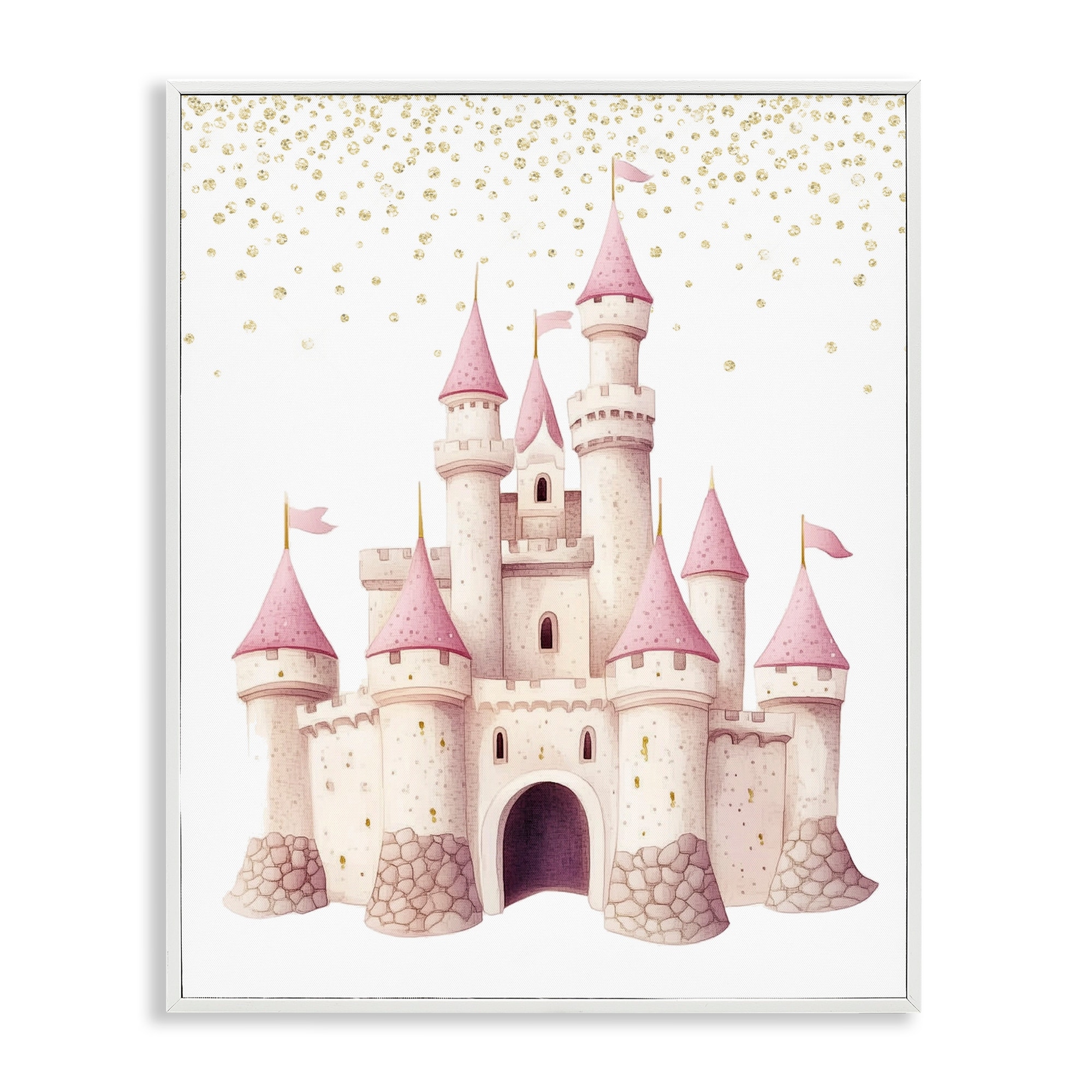 Stupell Princess Dreams Castle Framed Giclee Art Design By Christine Simpson Art