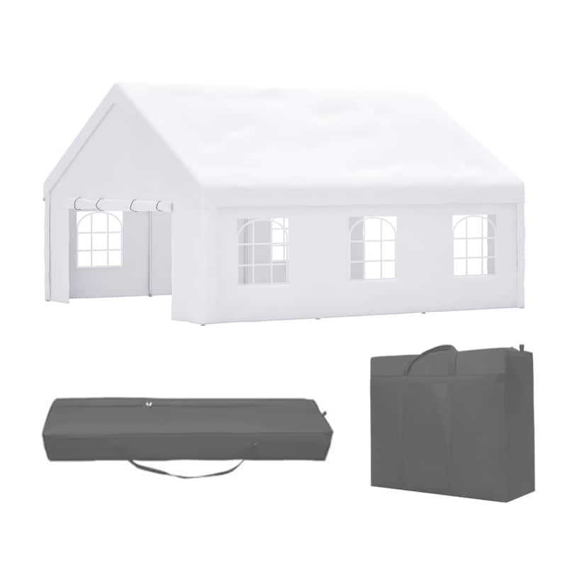GDFStudio - Nashua Waterproof Event Protection Outdoor Gazebo Pavilion Shelter Tent