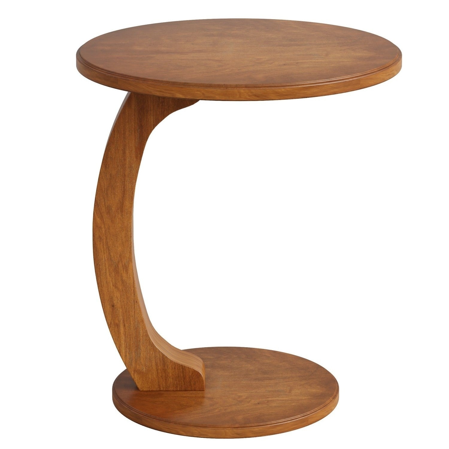 Tribesigns Vintage C-Shaped Wood End Table