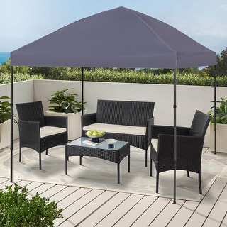 10' x 10' Pop Up Canopy Tent,Outdoor Canopy Tent for Event, Parties, Camping Portable Easy with Carry Bags