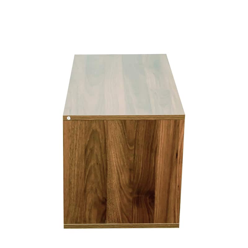 Stackable Mounted Storage Cabinet, Stylish Design Storage With 2 Drawers Organizer Shelf