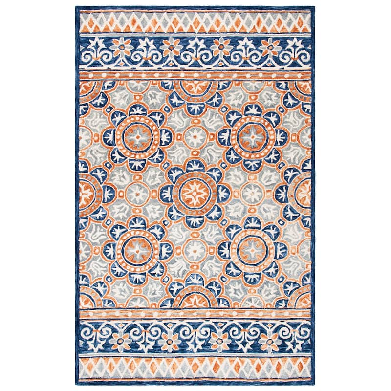 SAFAVIEH Handmade Micro-Loop Hafsah Modern Wool Rug