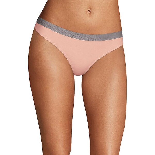 Maidenform Sport Heathered Micro Thong Color Coolest Grey Sheer Pale Pink Heather Maidenform Sport Heathered Micro Thong Color Coolest Grey Sheer Pale Pink Heather