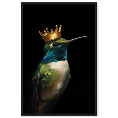 Crowned Azure Bird II Canvas by Art Remedy