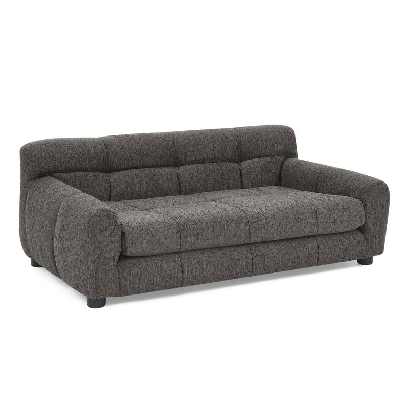Roomfitters Soft Pet Sofa with Backrest and Armrests, Modern Rectangular Dog Couch for Small and Medium Dogs