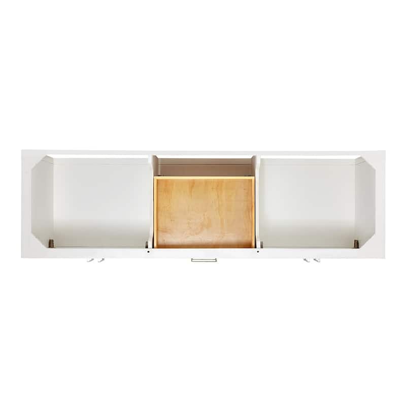 Ariel S073DCWOVO Magnolia 72" Free Standing Double Basin Vanity Set