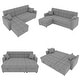 preview thumbnail 16 of 16, L-shaped Pull-out Sleeper Sectional Sofa Bed with Storage Chaise