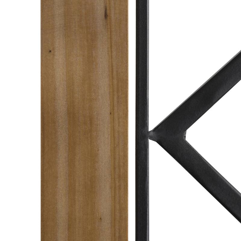Kate and Laurel Brenham Wood and Metal Wall Plaque