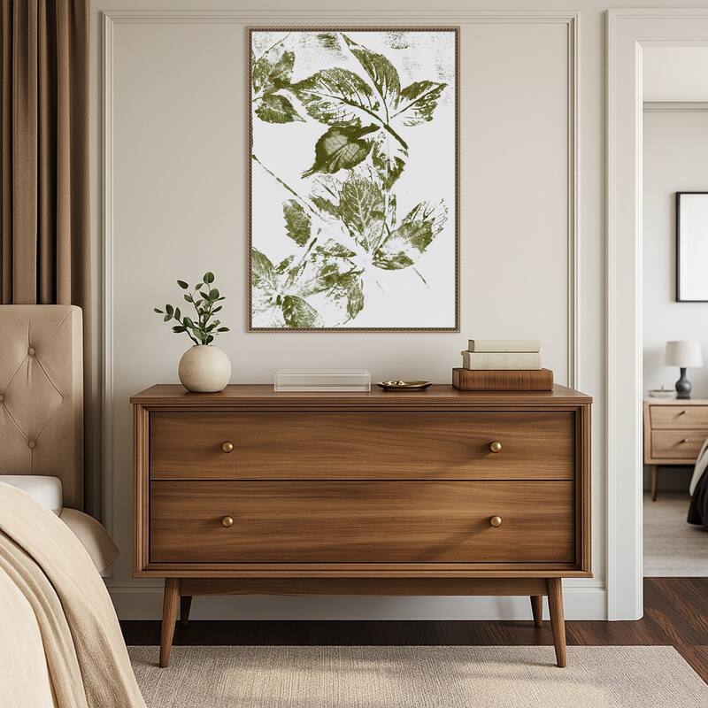 Leaves No. 1 by Maira Ribena (23 x 33 in.), Framed Canvas Wall Art Print