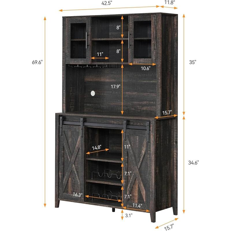 Farmhouse Coffee Bar Cabinet