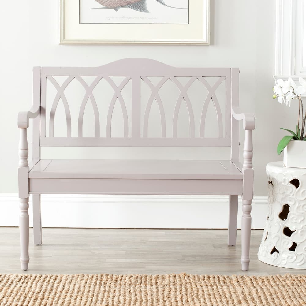 SAFAVIEH Ivah Distressed White Bench - 40" x 19.7" x 36" - 40Wx20Dx36H