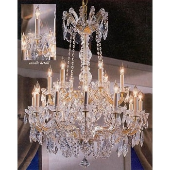 Swarovski Elements Crystal Trimmed Maria Theresa Chandelier Lighting