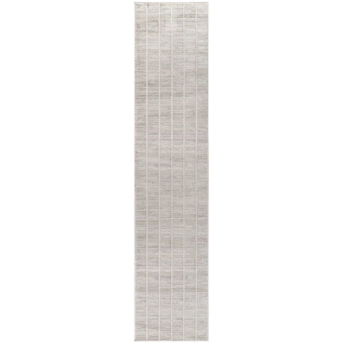 Nourison Serenity Home Indoor Geometric Area Rug - 2' 2" x 7' 6" - Grey/Blue/Light
