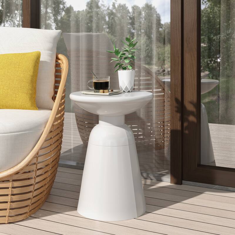 Outdoor Metal end table -Large