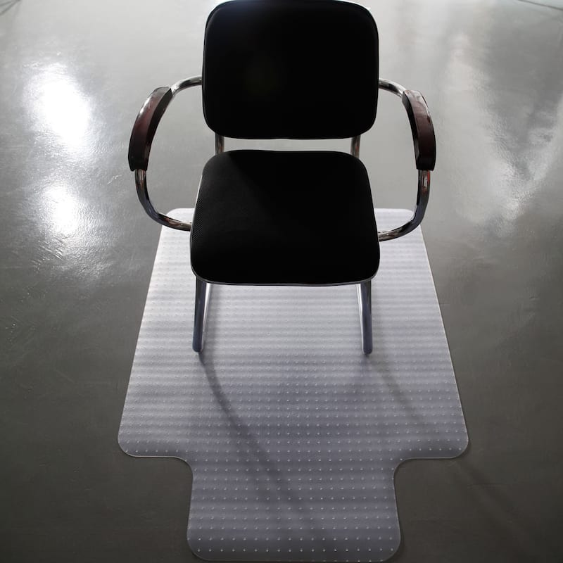 PVC Chair Floor Mat Studded Back with Lip