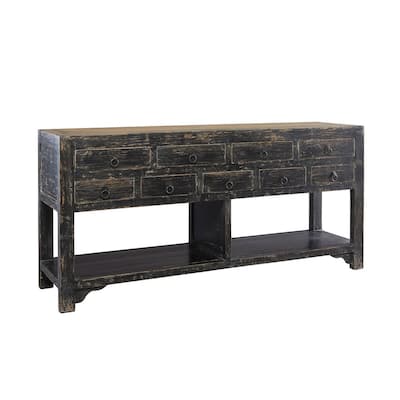 Lakes 78.75-inch 9-Drawer Sideboard, Antique