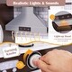 preview thumbnail 6 of 9, Costway Kids Kitchen Playset with Realistic Lights & Sounds Ice Maker - Coffee - See Details