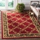 preview thumbnail 4 of 141, SAFAVIEH Lyndhurst Setareh Traditional Oriental Trellis Rug 3'3" x 5'3" - Red/Black - Rectangle