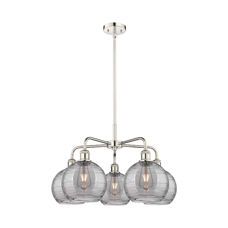 Innovations Lighting 516-5CR 15 26 Athens Deco Swirl Chandelier Athens
