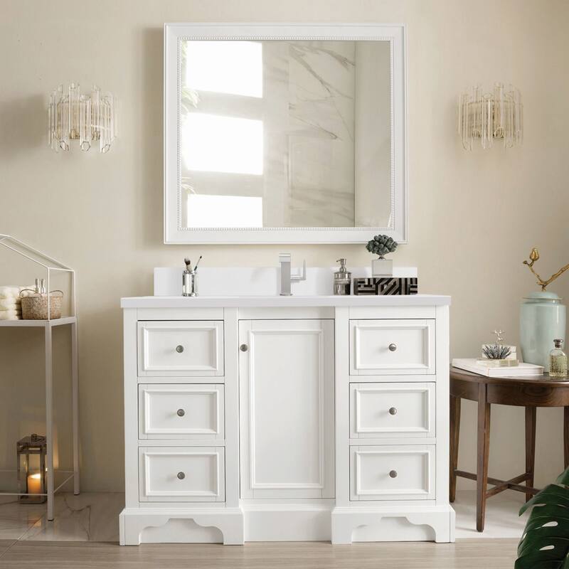 James Martin Vanities 825-V48-1WZ De Soto 48" Single Basin Poplar Wood