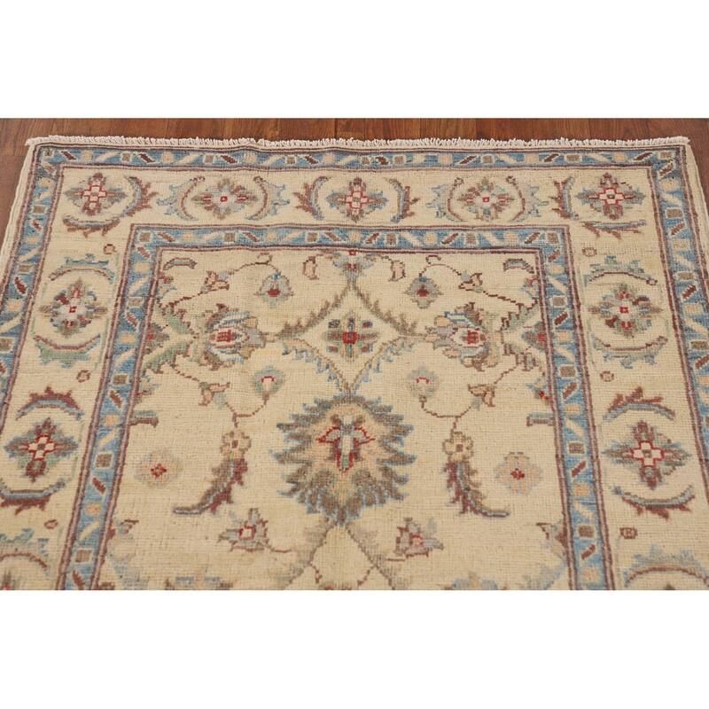 Kazak Oriental Accent Rug Handmade Floral Wool Carpet - 3'2"x 5'2"