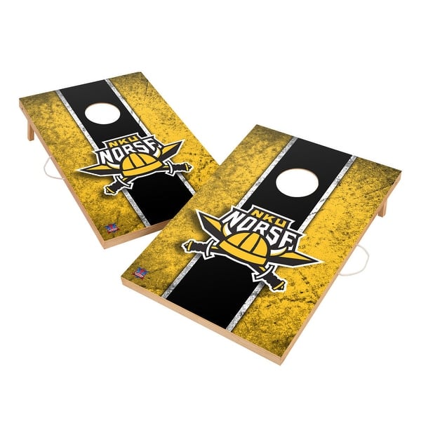 slide 2 of 5, Vintage Northern Kentucky University Norse Regulation 2x4 Cornhole Set