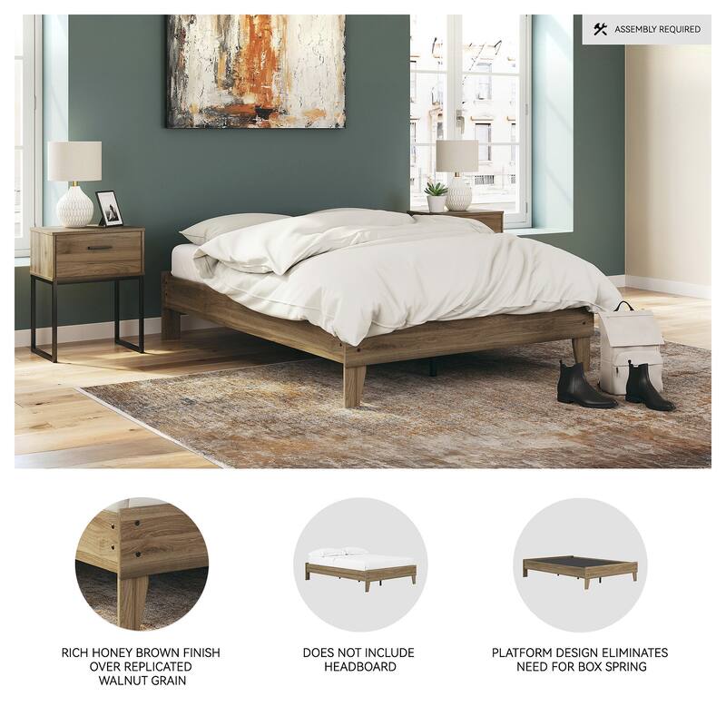 Signature Design by Ashley Deanlow Honey Platform Bed