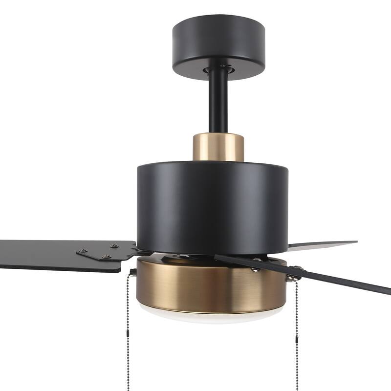 CARRO Abraxas 52" 3-Blade Indoor Ceiling Fan with LED Light -Pull Chain